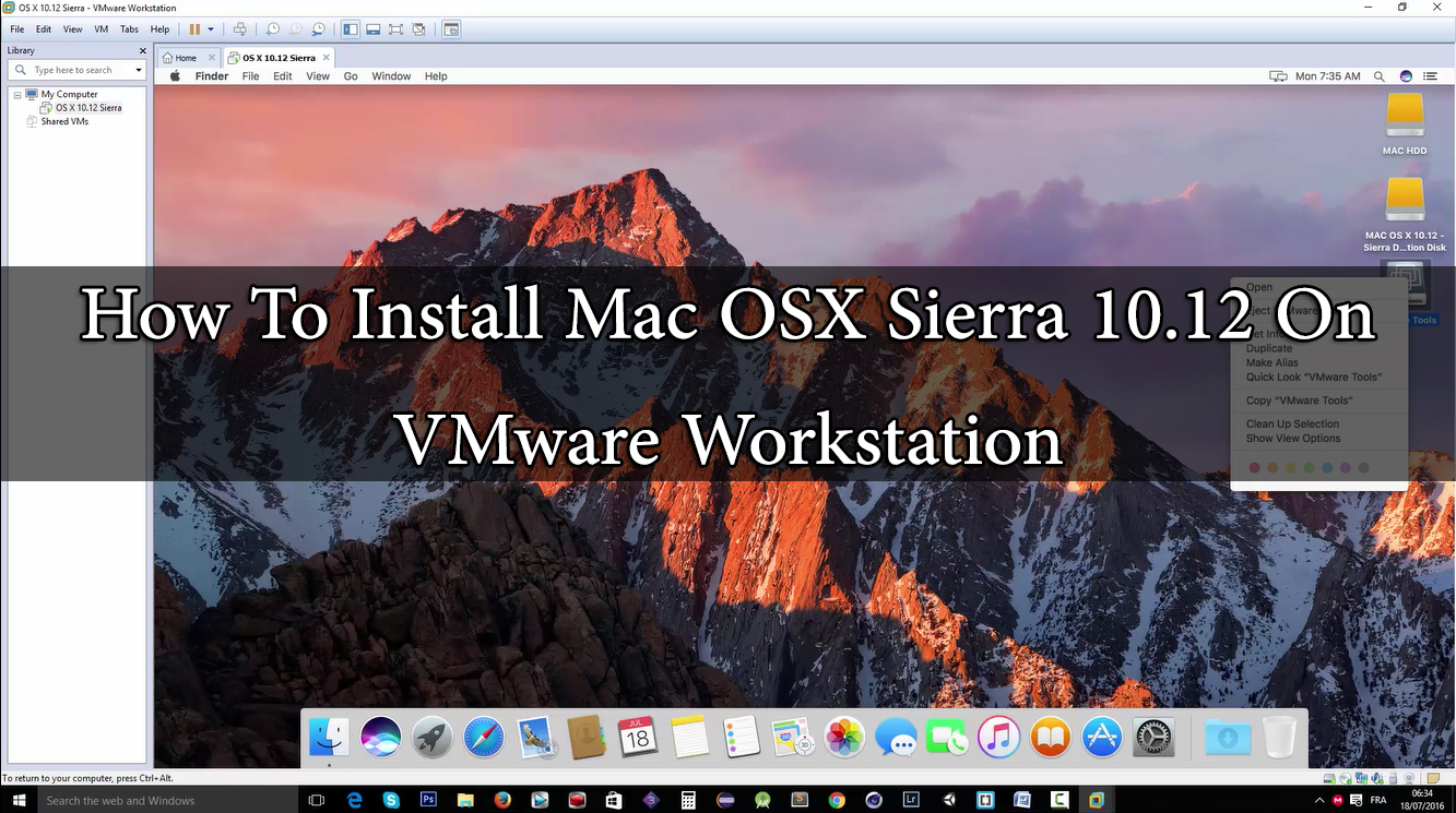 download mac os x for vmware workstation